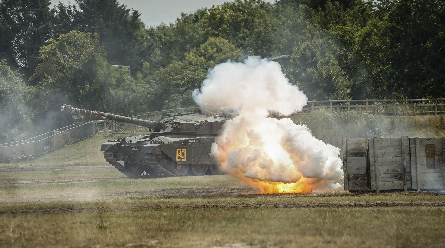 TIA Summer 2025 COMP 1 Challenger 1 in the arena with an explosion in front