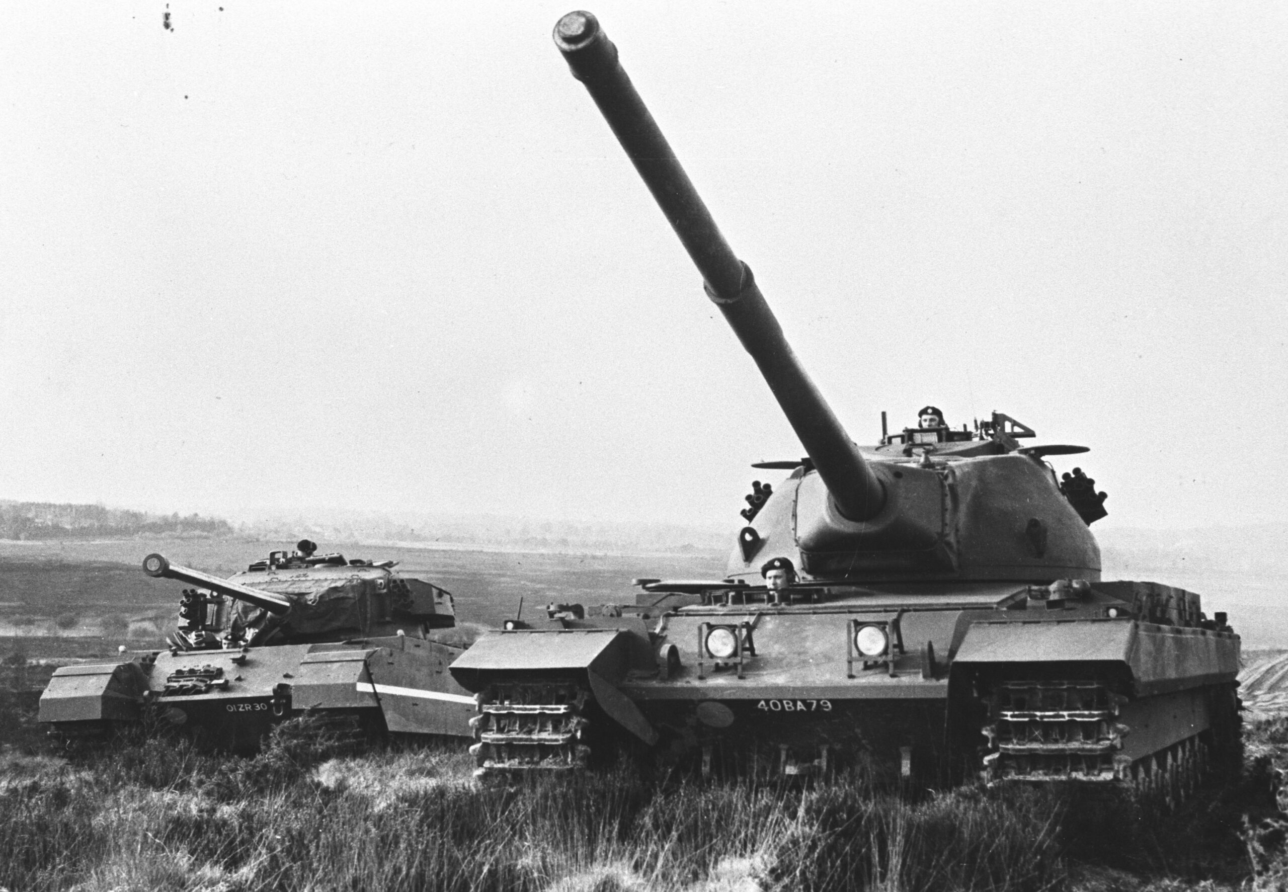 centurion and conqueror black and white image of a conqueror next to a centurion in a field