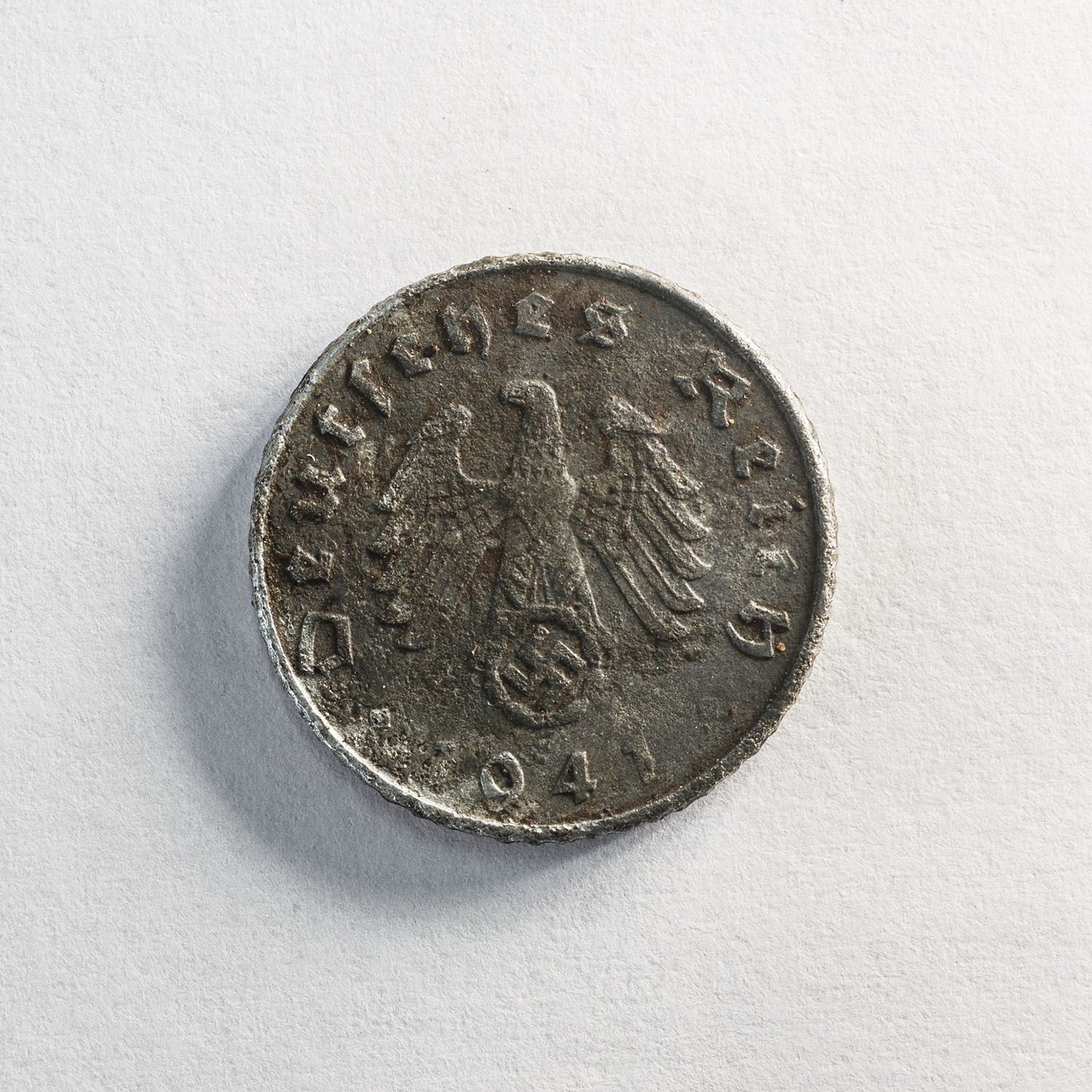 5 Reichspfennig coin 2 Back of the coin found in King Tiger V2