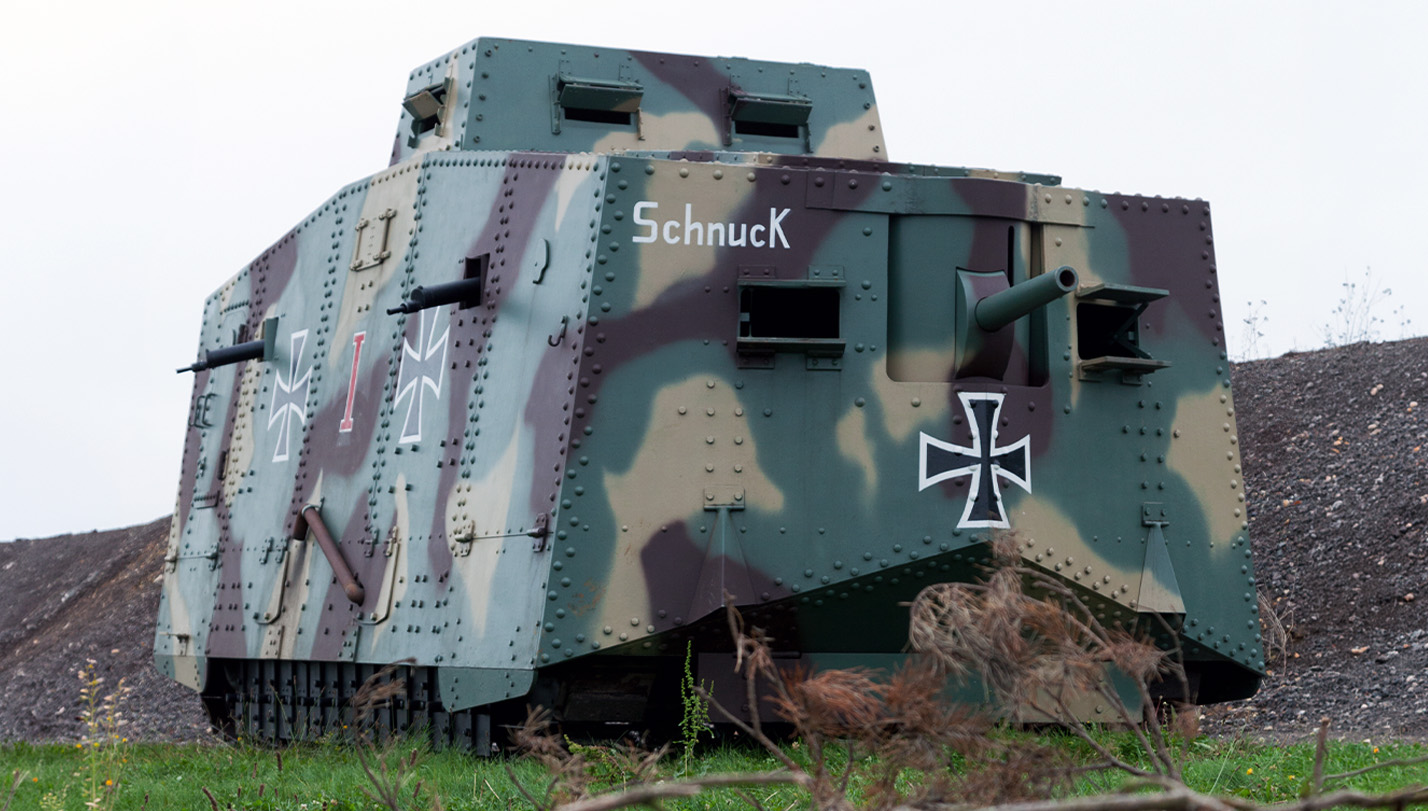 Spring Term Fonts A7V Replica - The Tank Museum