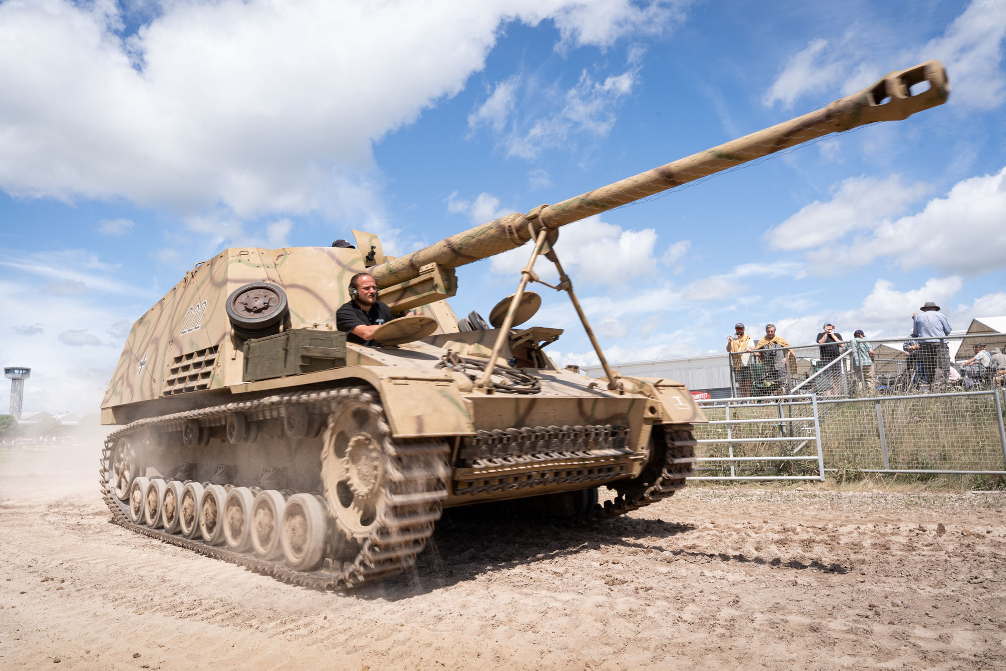 The Nashorn tank destroyer will be running alonside Tiger 131 at Tiger Day