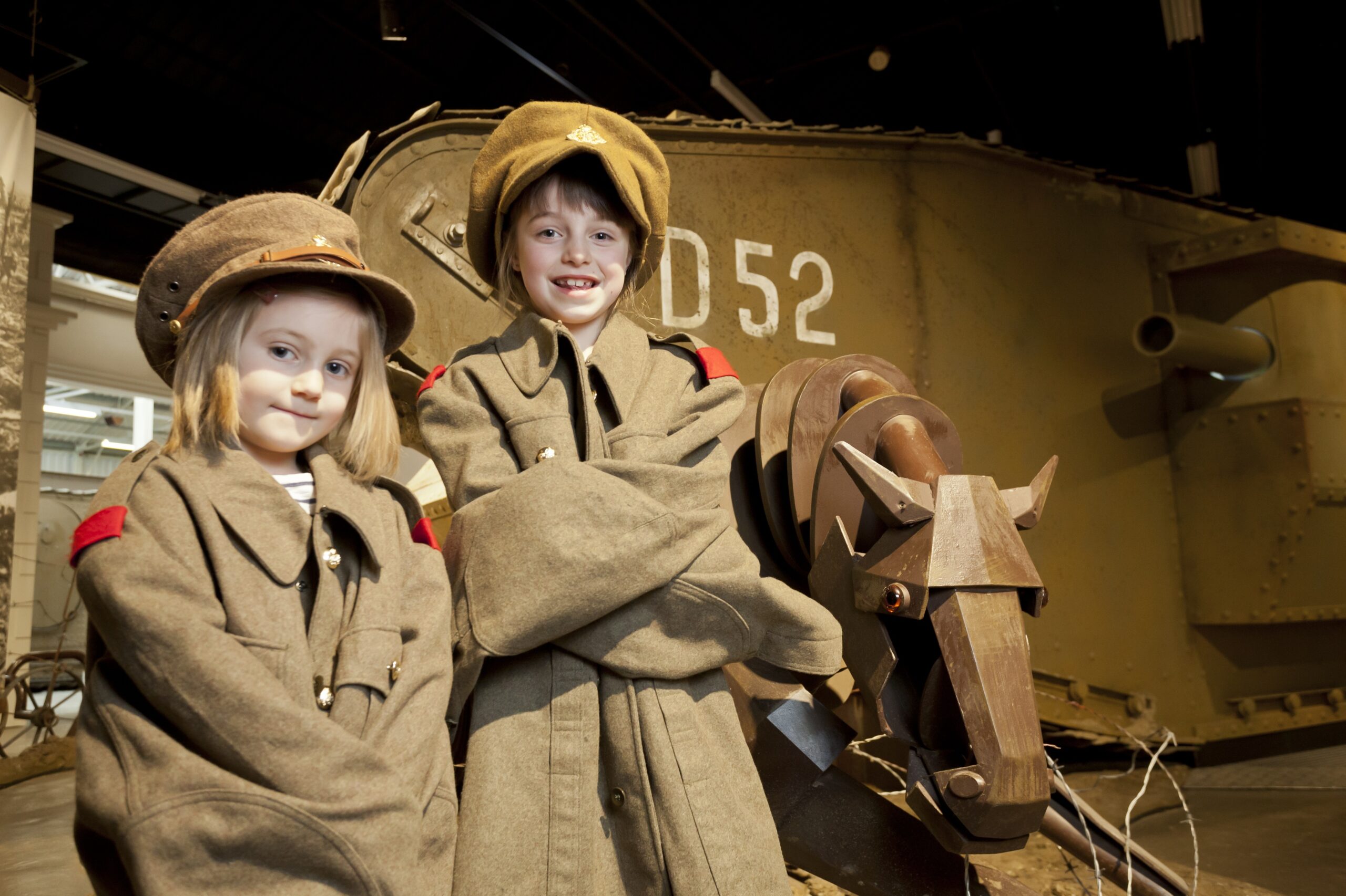 Visitors can explore Warhorse to Horsepower's interactive exhibits including dressing up.